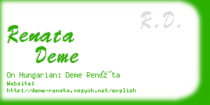 renata deme business card